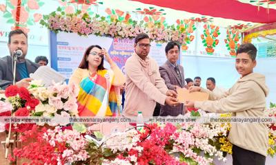 আনোয়ার মডেল স্কুলে মেধাবী শিক্ষার্থীদের সম্মাননা
