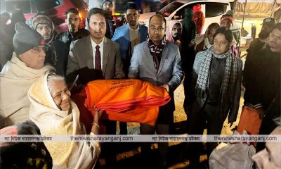 শীতার্তদের মুখে হাসি ফোটালেন ইউএনও ফয়েজ উদ্দিন