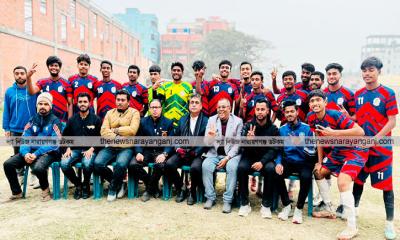 আন্তঃকলেজ ক্রীড়া প্রতিযোগিতায় ফুটবলে নারায়ণগঞ্জ কলেজ চ্যাম্পিয়ন