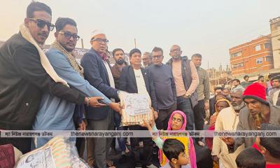 দোয়া ও শীতবস্ত্র বিতরণে কাসেমীকে জয়ী করার প্রত্যয়