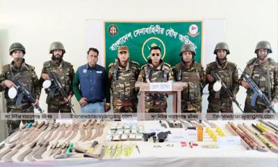 ছাত্রদল নেতার পৈত্রিক বাড়ি থেকে থানা লুটের অস্ত্র উদ্ধার