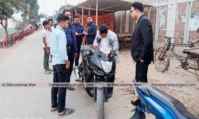 আড়াইহাজারে সড়ক পরিবহন আইন লঙ্ঘনে তিনজনকে জরিমানা