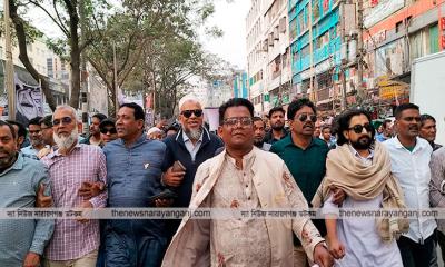 বিএনপির মিছিলে রেজা রিপনের শো ডাউন