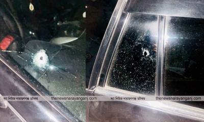 আড়াইহাজারে সাবেক ছাত্রদল নেতার গাড়িতে গুলি