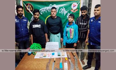 যৌথবাহিনীর অভিযানেও অধরা জাহিদ, টাকা মাদক সহ আটক ৪