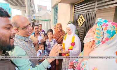 গোগনগরে শাহ আলমের গণসংযোগে নারীদের ব্যাপক সাড়া