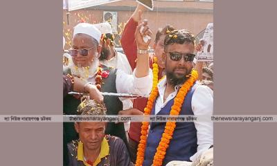 দুর্ধর্ষ সন্ত্রাসী শহীদকে সঙ্গে নিয়ে কাসেমীর গণসংযোগ