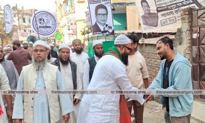 ব্যানার ফেস্টুন ছিঁড়ে ফেলার অভিযোগ সিরাজীর