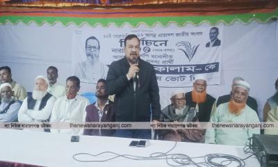 ধানের শীষের পক্ষে ভোট চাইলেন দেলোয়ার প্রধান