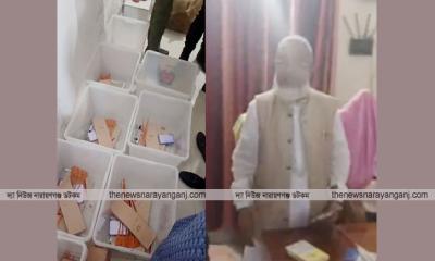 সিদ্ধিরগঞ্জে কেন্দ্রের ভিতরে জামায়াত নেতার অবস্থান, উত্তেজনা