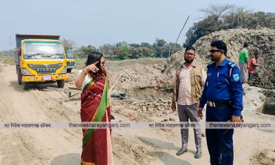 মুছাপুরে কৃষি জমিতে মাটি কাটার অভিযোগে ১ লাখ টাকা জরিমানা