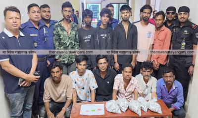 ফতুল্লায় যৌথবাহিনীর অভিযানে গ্রেপ্তার ১২