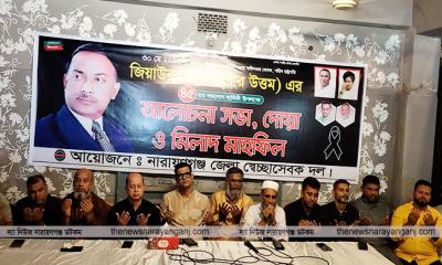 জেলা স্বেচ্ছাসেবকদলের মিলাদ