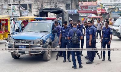 নারায়ণগঞ্জে যৌথ বাহিনীর টহল, আওয়ামীলীগের ১৭ জন গ্রেফতার