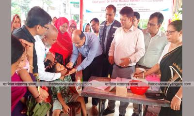 সদরে কলেরা ভ্যাকসিন ক্যাম্পেইনের উদ্বোধন