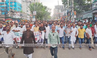 মহানগর বিএনপির সমাবেশে জোসেফ সাগর প্রধানের শোডাউন