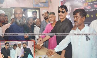 নিহত পরিবহন শ্রমিকদের পরিবারকে জাকির খানের আর্থিক সহায়তা