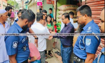 ১০ কেজি নিষিদ্ধ পলিথিন উদ্ধার, অর্থদণ্ড প্রদান