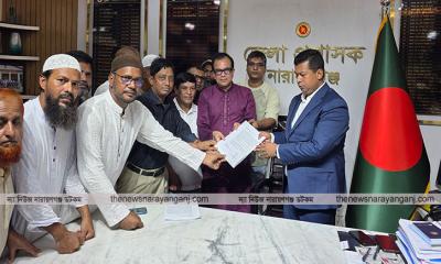 জলাবদ্ধতা নিরসনে প্রধান উপদেষ্টা ও ডিসিকে স্মারকলিপি প্রদান