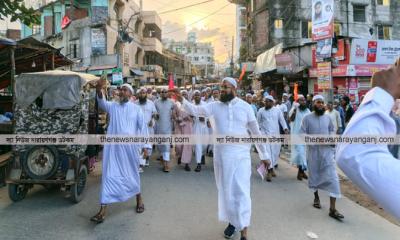 মহাসমাবেশ সফল করতে সিদ্ধিরগঞ্জে মুফতী ইসমাঈল সিরাজীর প্রচারণা