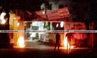 এনসিপির তোরণে আগুন দিয়েছে দুর্বৃত্তরা