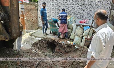 মদনপুরে তিতাসের অভিযানে অবৈধ গ্যাস সংযোগ বিচ্ছিন্ন
