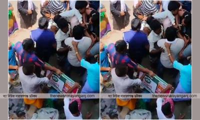 সোনারগাঁয়ে পুলিশের ওপর হামলা চালিয়ে হাতকড়াসহ আসামি ছিনতাই