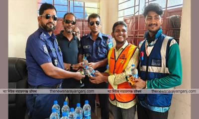 যানজট নিরসনে টিআই এম এ  করিমের পরিশ্রম