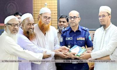 সার্বিক আইনশৃঙ্খলার বিষয়ে এসপির সাথে খেলাফত মজলিসের মতবিনিময়