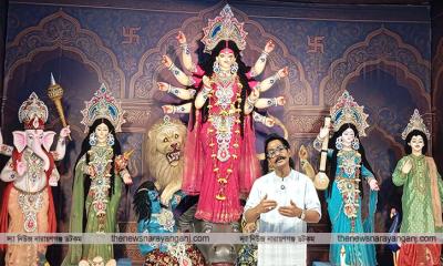 সাত্ত্বিক ভাবে বলদেব জিউর মন্দির বছর জুড়েই পূজিত হয় শান্তরূপী দূর্গা