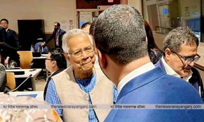 নিউইয়র্কে প্রধান উপদেষ্টার সাথে শাহআলমপুত্র