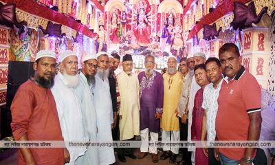 নয়ামাটির চার পূজামন্ডপে হোসিয়ারি সমিতি