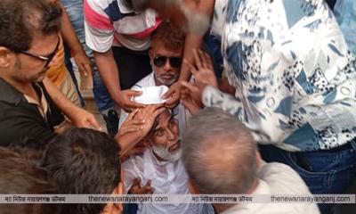 বক্তব্য শেষে লুটিয়ে পড়লেন বিএনপি নেতা দিপু