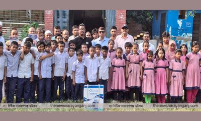 বাবুলের পক্ষে বিভিন্ন শিক্ষাপ্রতিষ্ঠানে পানির ফিল্টার বিতরণ