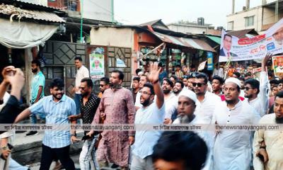 সিদ্ধিরগঞ্জে বিএনপির ৩১ দফার লিফলেট বিতরণ