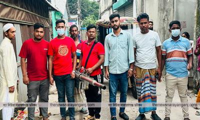 এনসিপি নেতা আল আমিনের উদ্যোগে এনায়েতনগরে মশক নিধন