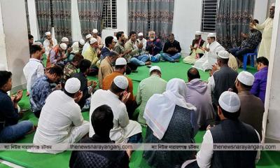 খালেদা জিয়ার সুস্থতা কামনায় দোয়াতে মাওলানা মনোয়ার