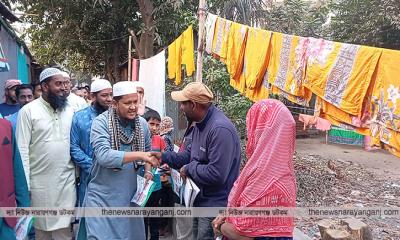 গোগনগরে আবদুল জব্বারের নির্বাচনী গণসংযোগ