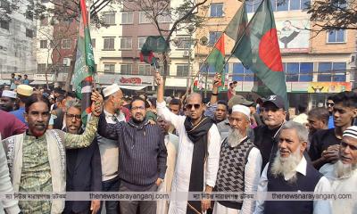 বাবুলের নেতৃত্বে বিজয় র‌্যালি পুষ্পস্তবক অর্পণ