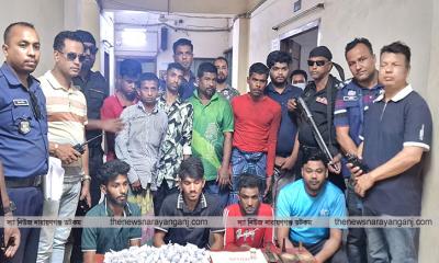 দেওভোগ কাশীপুরে গ্রেপ্তার ১০