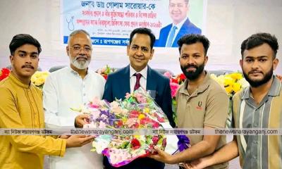 ডা. গোলাম সারোয়ারকে সংবর্ধনা ও বিনামূল্যে চিকিৎসা সেবা প্রদান