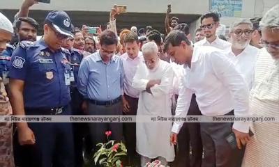 বৃক্ষরোপন করে যানজট নিয়ে ক্ষোভ এমপি মান্নানের