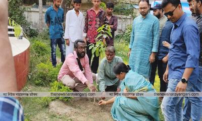৫ লাখ বৃক্ষরোপনের উদ্যোগ, সূচনা করলেন এমপি কন্যা বাধন