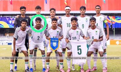 বঞ্চনার দেয়াল ভেঙে সাফ চ্যাম্পিয়ন দলে নারায়ণগঞ্জের হরিজন সানি দাস