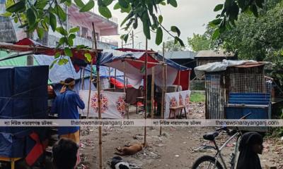 বিআইডব্লিউটিএর নাকের ডগায় জায়গা দখল করে দোকান নির্মাণ