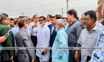 কাঁচপুরে প্রস্তাবিত বাস টার্মিনালের কাজ পরিদর্শন
