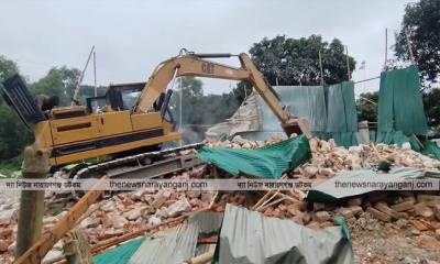 দুই চুনা কারখানার অবৈধ গ্যাস সংযোগ বিছিন্ন করে গুড়িয়ে দিল তিতাস