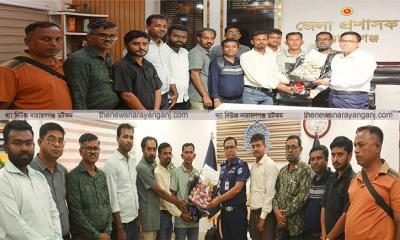 ডিসি ও পুলিশ সুপারের সাথে বাংলাদেশ রিপোর্টার্স ক্লাবের সাক্ষাৎ