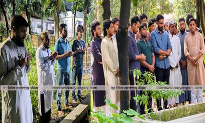 শহীদ আদিল ও স্বজনের কবর জিয়ারতে ছাত্রশক্তি