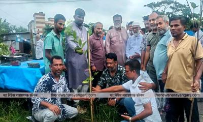 খোরশেদের নেতৃত্বে সাবেক যুবদল নেতাকর্মীদের বৃক্ষরোপন